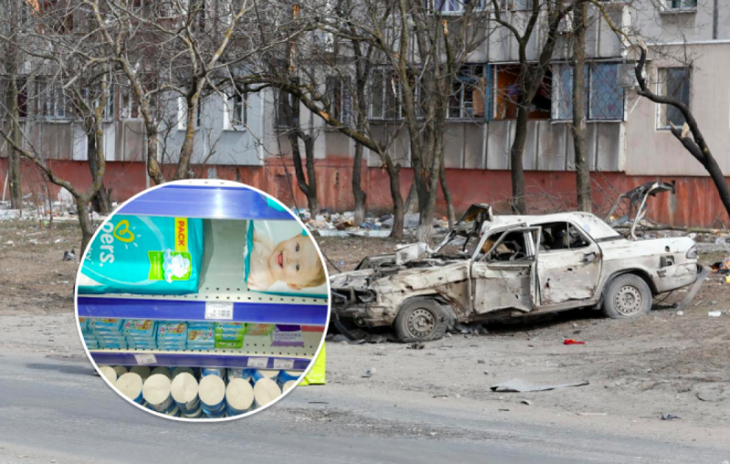 Памперсы почти 2 тысячи гривен: цены на основные товары в Мариуполе зашкаливают