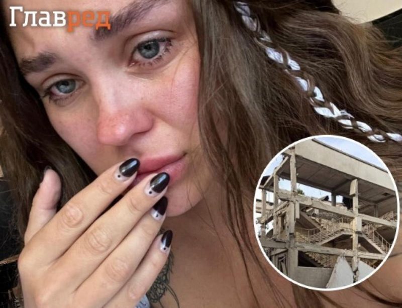 Заплаканная солистка "Казки" показала разрушенную русскими свою школу в Харькове