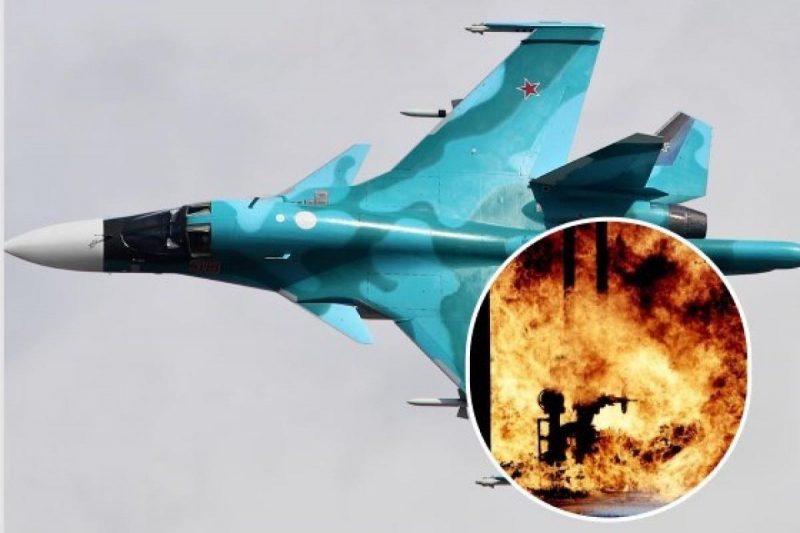 На Луганщине боевики с перепугу сбили свой истребитель "Су-34"