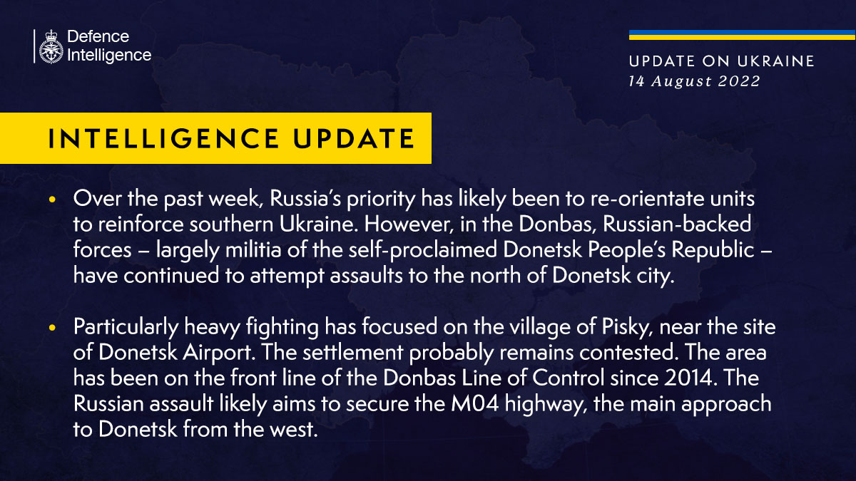 Нова мета окупантів: РФ 'перерізає' стратегічну трасу на Донбасі - розвідка Британії