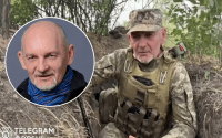 Став резервістом: 53-річний актор з серіалу Кріпосна знищує ворога на фронті