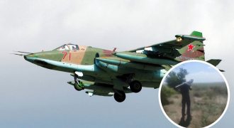 Украинские военные ликвидировали российский штурмовик СУ-25 в Донецкой области