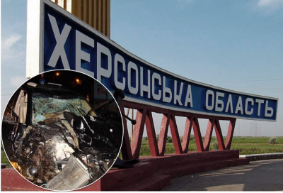 у Каховці підірвали машину колаборанта у Каховці підірвали машину колаборанта