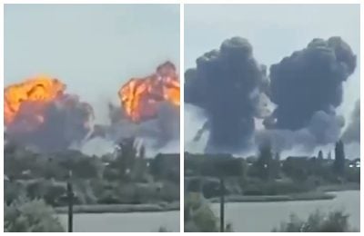 Взрывы в Новофедоровке в Криму