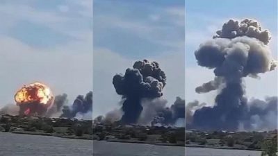 Взрывы в Новофедоровке в Криму