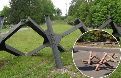 деревянные противотанковые ежи