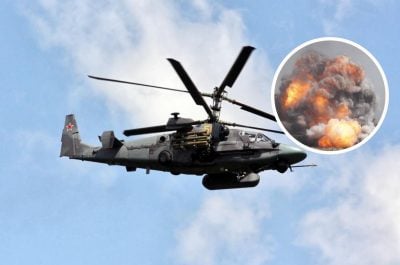 ЗСУ збили вже третій за 2 доби російський гелікоптер Ка-52: момент потрапив на відео