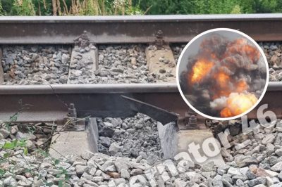 Рельсовые партизаны взорвали железнодорожные пути в Курской области РФ
