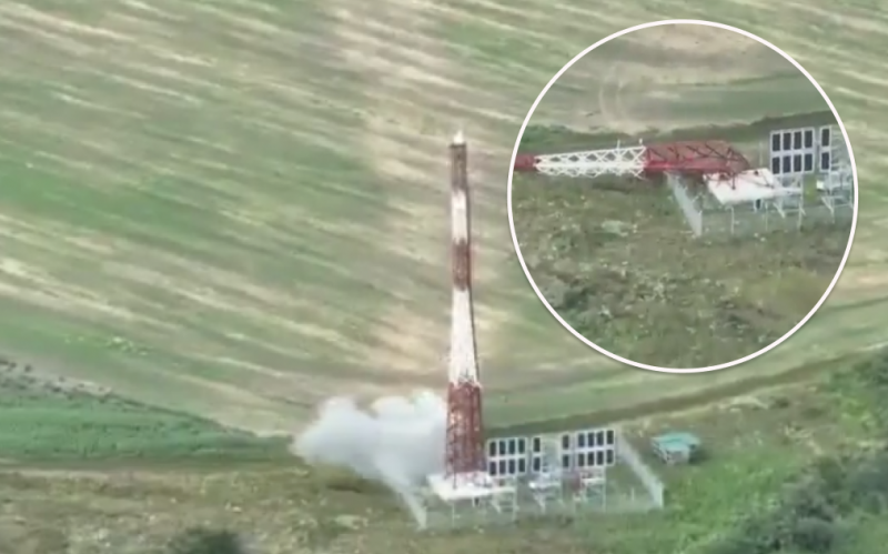 ВСУ повалили вышку связи в России: не устояла и несколько секунд