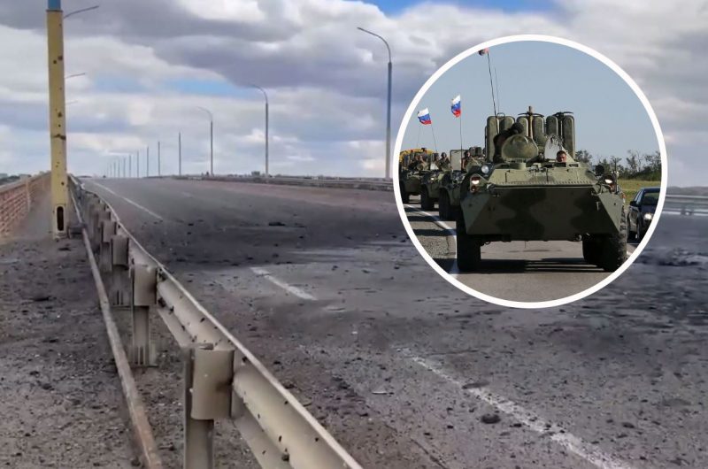 Хотят перебросить больше войск в Херсон: РФ строит плавучий мост – разведка Британии