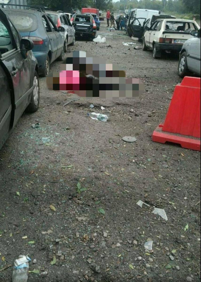 РФ вдарила ракетою по цивільній колоні на виїзді із Запоріжжя: 23 загиблих та 28 поранених