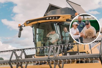 Говард Баффет на комбайне в Ровенской области