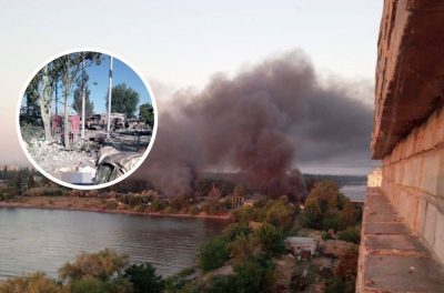Усе згоріло: ЗСУ знищили базу росіян у Новій Каховці