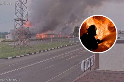 Курять де попало: у РФ на кордоні з Харківщиною горить російська митниця