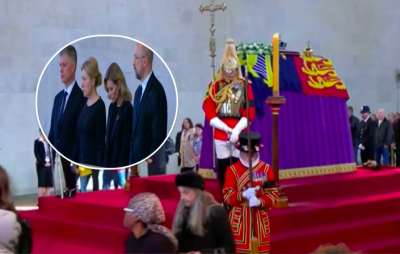 Вся в чорному і зі сльозами на очах: Олена Зеленська не одна приїхала на похорон Єлизавети II