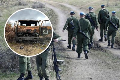 Российские военные, уничтоженная российская техника