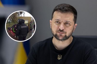 Владимир Зеленский, протесты в России
