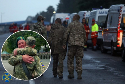 Трудно было сдержать слезы: украинский пограничник неожиданно приехал из плена на присягу сына