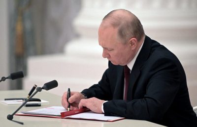 Путин признал "независимость" оккупированной Херсонщины и Запорожья