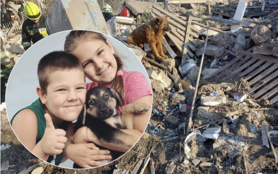 Російська ракета у Дніпрі вбила цілу сім'ю, вижив лише пес - він плакав на руїнах будинку