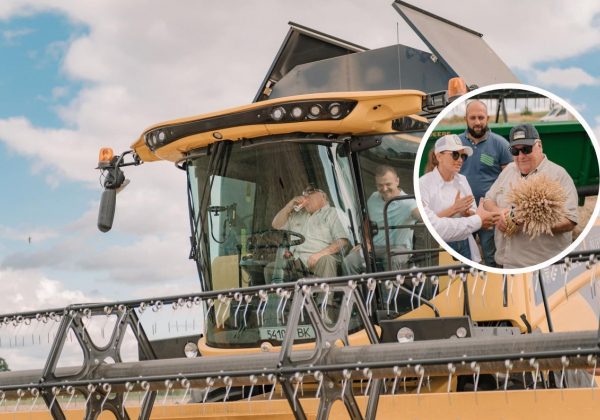 Американський мільярдер попрацював комбайнером на Рівненщині