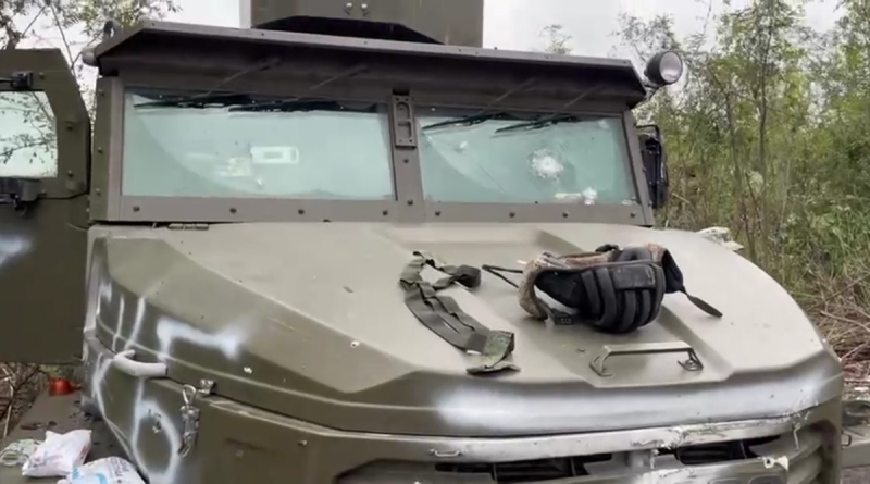 Бойцы ВСУ забрали у войск России новый бронированный грузовик Торнадо-У