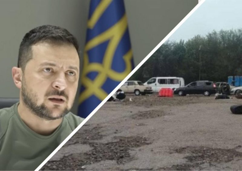 "Кровожадные подонки, вы за все ответите": Зеленский об обстреле колонны в Запорожье