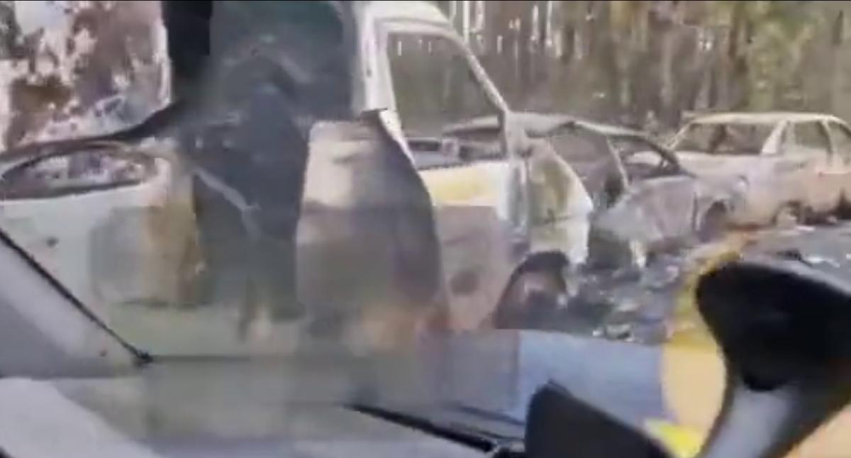 Лиман в окружении: опубликовано видео бегства оккупантов из 'котла'