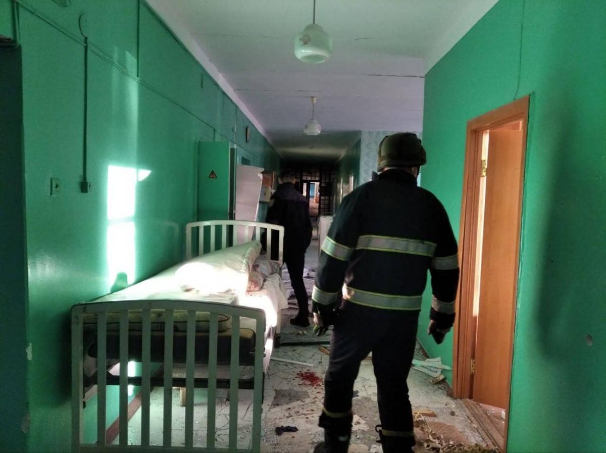 Ракетный удар по больнице на Харьковщине