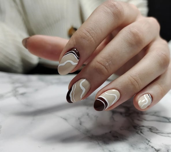 Шоколадный маникюр 2022 Шоколадный маникюр 2022