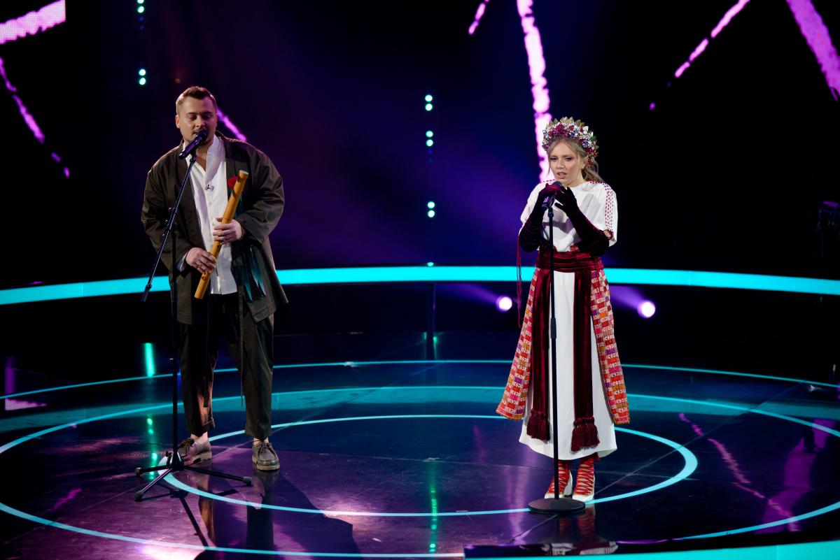 Ярослав Гав’янець та Марія Квітка на "Вокальному батлі" у шоу Голос країни-12