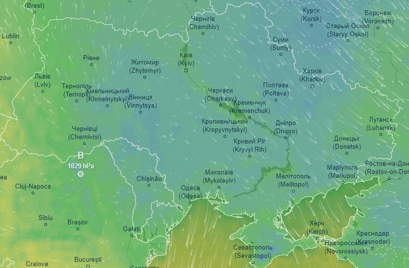 карта погоди