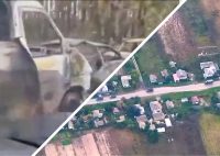 Лиман в оточенні: опубліковано відео втечі окупантів з котла