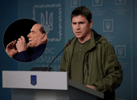 Під враженням від горілки з друзями Путіна: Подоляк розніс Берлусконі за слова про Зеленського