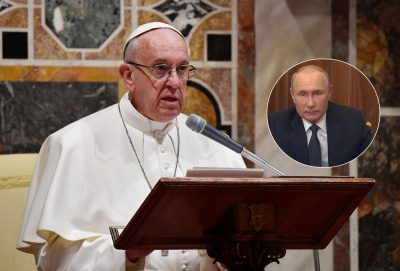 Папа Римський закликав Путіна припинити насильство і смерті в Україні і не допустити ядерної війни