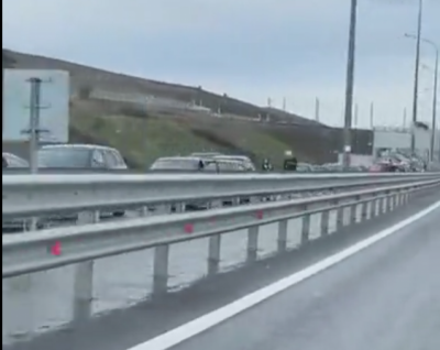 Россияне после взрыва на Крымском мосту бегут с полуострова: на выезде пробка в 6 километров