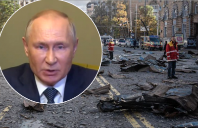 Владимир Путин, ракетный обстрел Киева