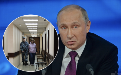 "Побажала здохнути": у РФ заарештували жінку, яка залишила записку на могилі батьків Путіна