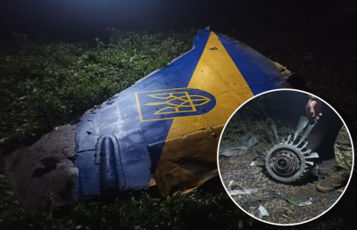 Збив 5 дронів та впав: на Вінниччині уламок ворожого безпілотника врізався у кабіну МіГ-29