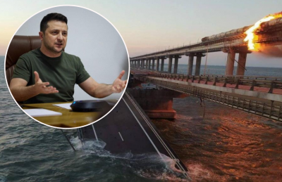 "Ми цього точно не замовляли": Зеленський про причетність України до підриву Кримського мосту