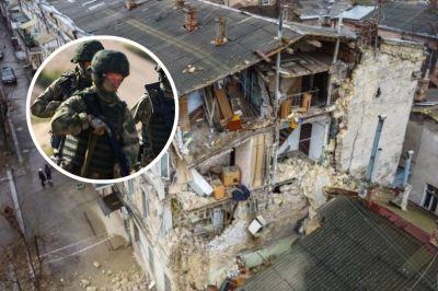 Завал, руины, уничтоженный дом, российские военные