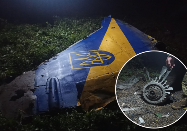 Збив 5 дронів та впав: на Вінниччині уламок ворожого безпілотника врізався у кабіну МіГ-29