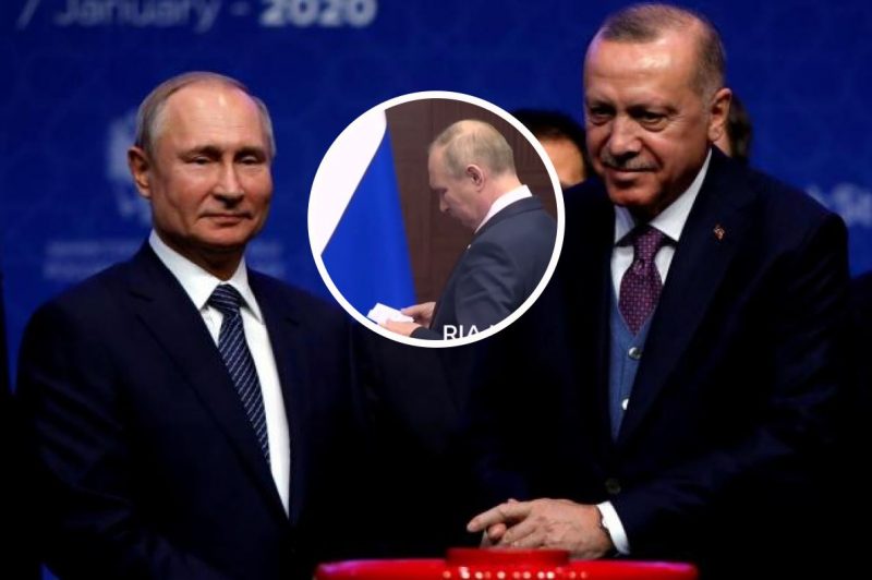 Путин обиженно листал бумажки: Эрдоган унизил диктатора РФ на официальной встрече