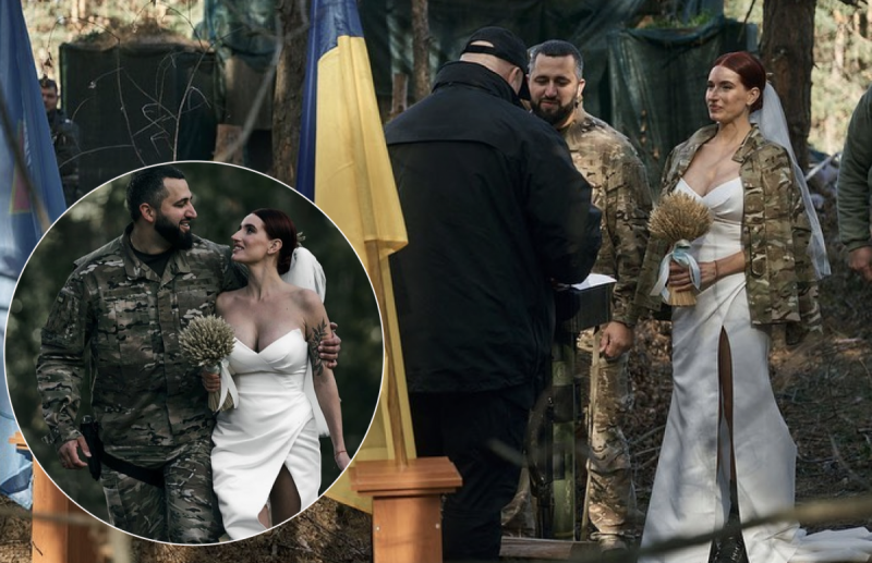 "Украинская Жанна Д'Арк" Евгения Эмеральд вышла замуж на фронте - трогательные снимки