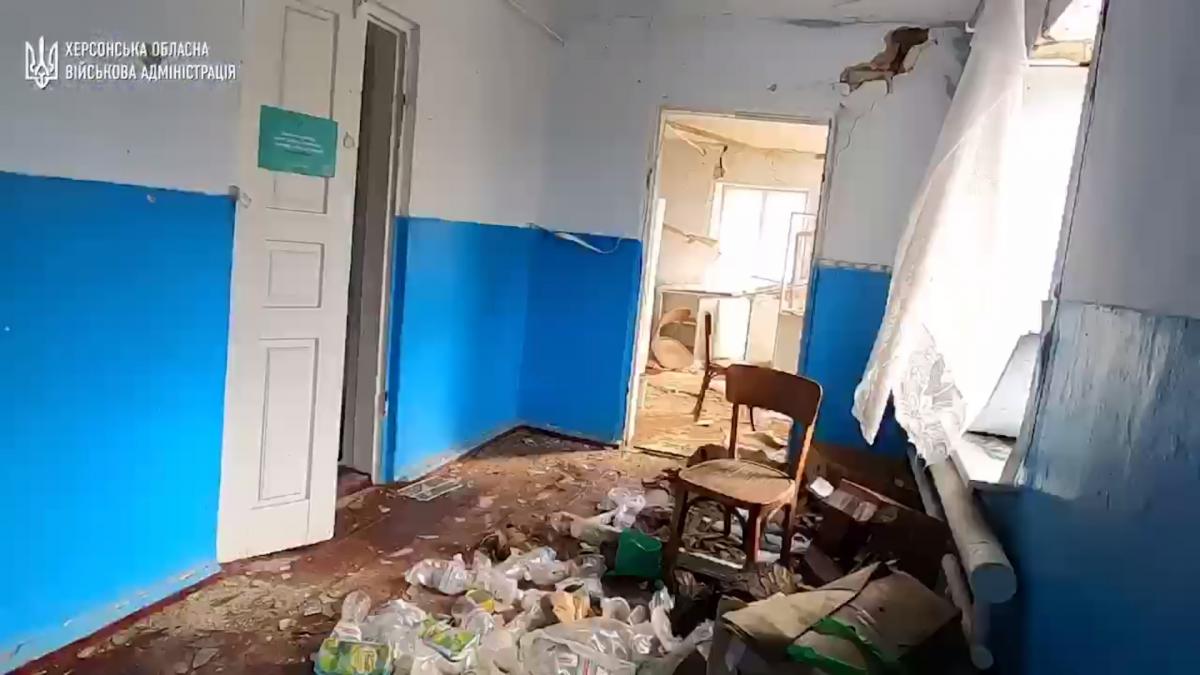 Разрушения в Ивановке на Херсонщине после российских оккупантов