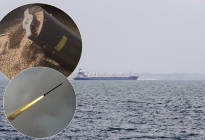 Баржа з зерном, обстріл Баржа з зерном, обстріл