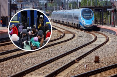 Украинка 3 километра бежала по колеи за поездом с ее детьми