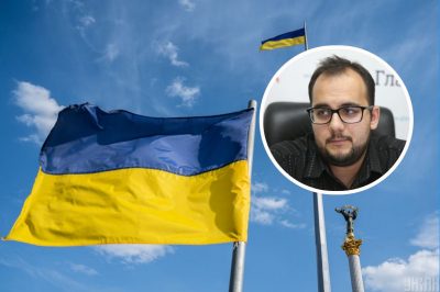 Илия Куса, флаг Украины