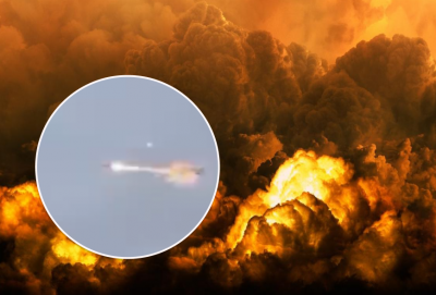 Летіла над Київською областю: у Мережі показали, як сили ППО збивали російську ракету