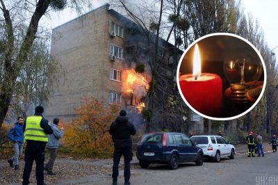 Последствия ракетного удара РФ по Киеву, свет, лампочка, свеча